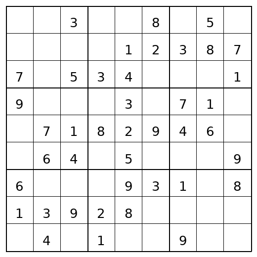 Printable Easy Sudoku puzzle preview