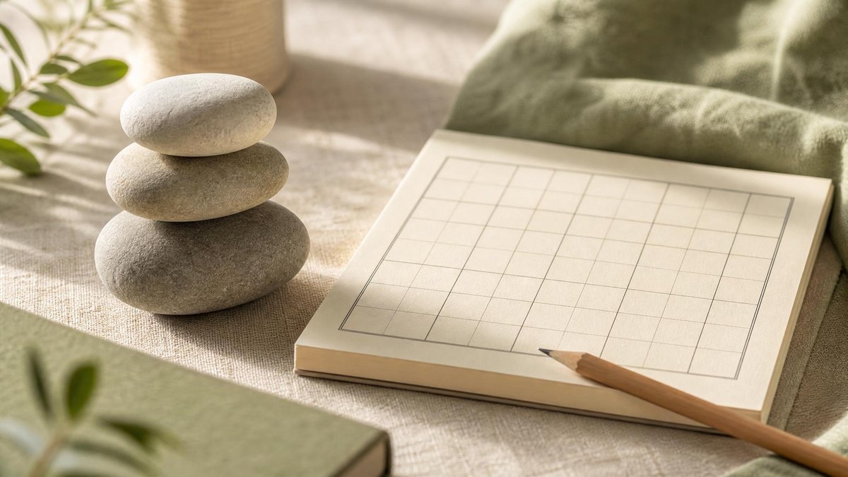 A calm editorial still life for How to Move From Hard to Expert Sudoku Without Getting Lost