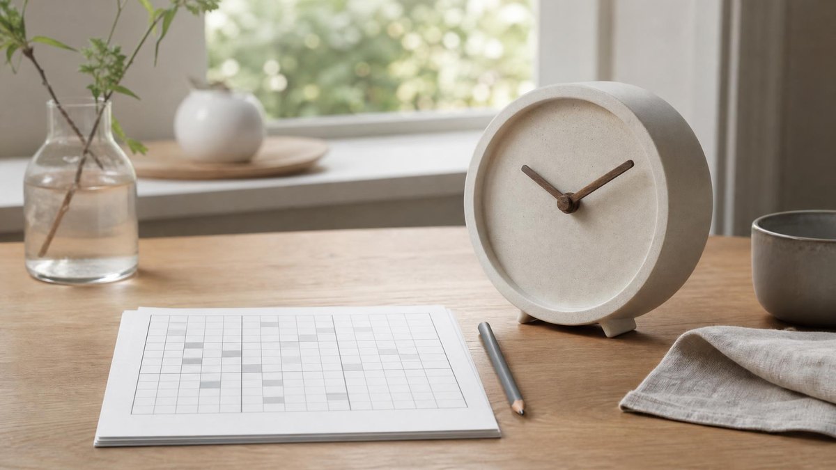 A calm editorial still life for How to Solve Sudoku Faster Without Rushing