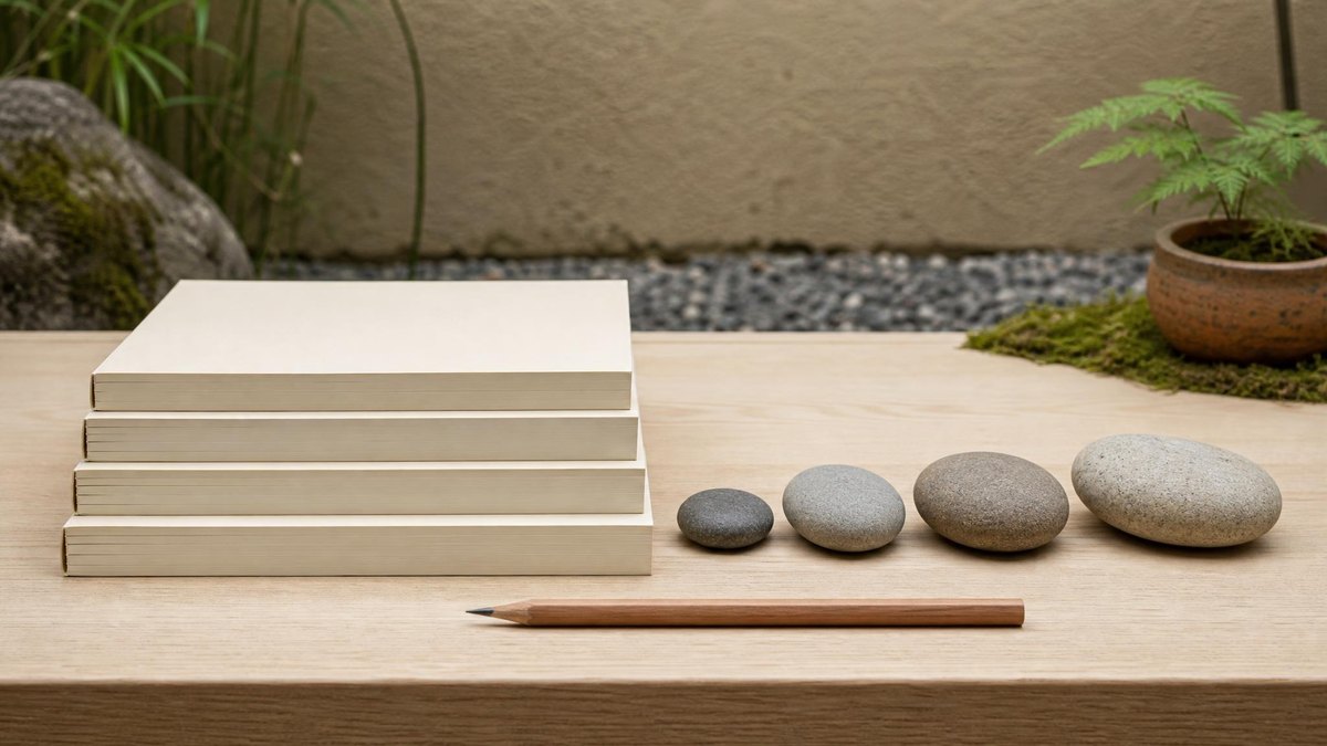 A calm editorial still life for Sudoku Difficulty Levels Explained: Easy to Expert