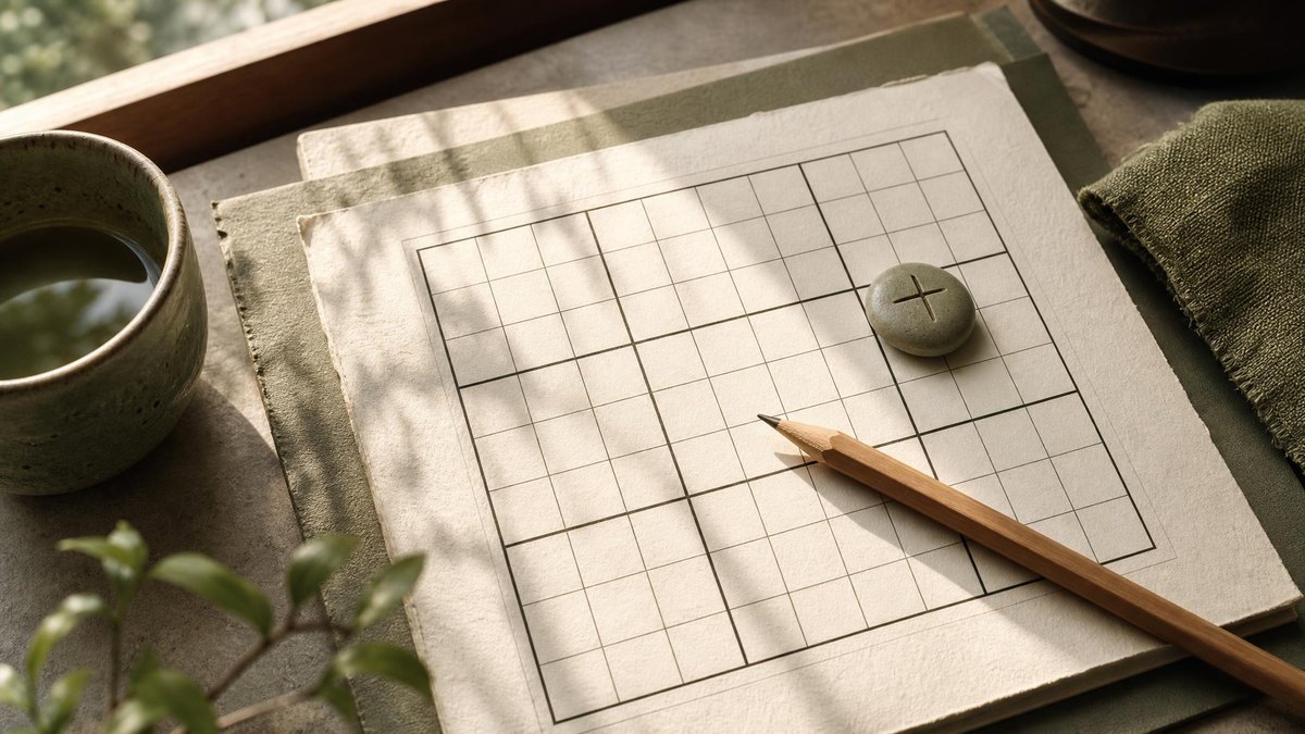 A calm editorial still life for Why Can't I Place This Sudoku Number? A Cross-Box Check