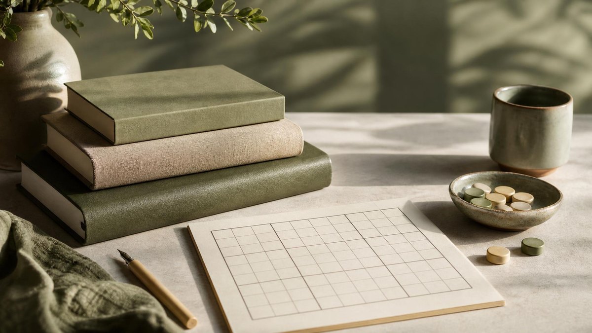 A calm editorial still life for Why Sudoku Expert Levels Differ From One App to Another