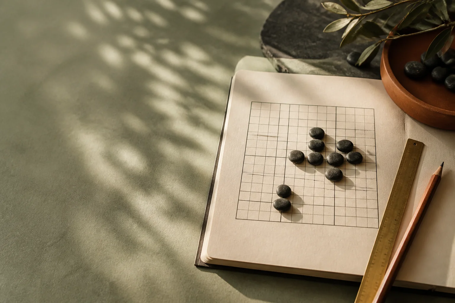 Geometric stones and a Sudoku notebook for advanced lessons