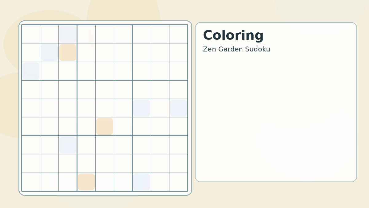 coloring Sudoku technique diagram